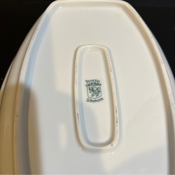 Vintage Schumann Bavaria Forget Me Not Rectangle Serving Bowl Dish Blue Flowers - Picture 5 of 7